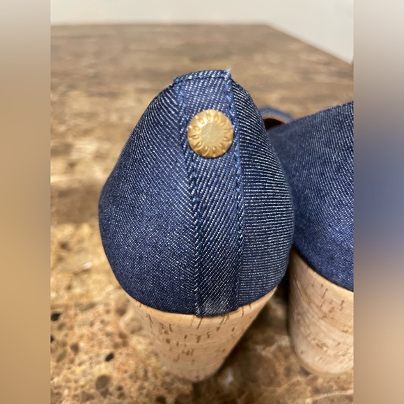 Bass Denim Closed Toe Wedges - Picture 5 of 10